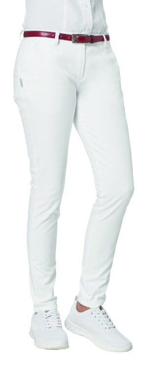 Spodnie damskie typu Chino, Leiber, 76cm, classic-style, białe (08/7532)