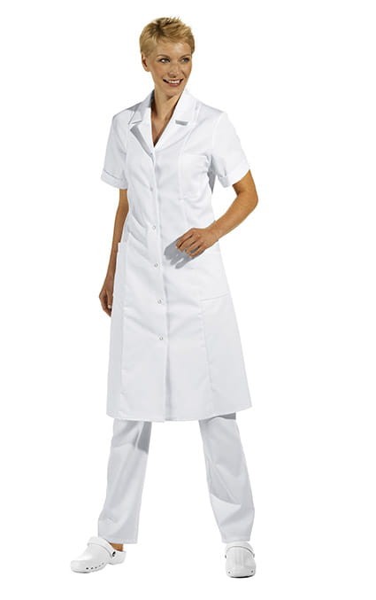 Fartuch damski Leiber, rękaw 1/1, 108cm, różne kolory (08/490)