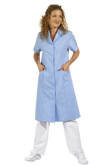 Fartuch damski Leiber, rękaw 1/1, 108cm, różne kolory (08/490)